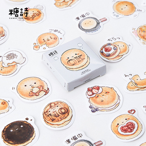 45 Pcs/lot Bread Sticker Decoration DIY Scrapbooking Sticker Stationery Kawaii Handbook Notes Decorative Stickers ► Photo 1/5