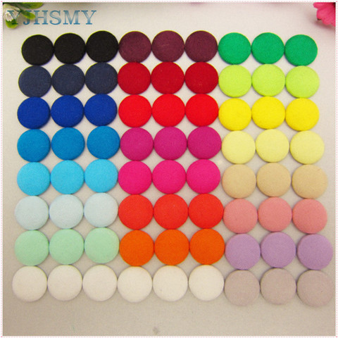 YJHSMY 24 Style 72 pcs mix/Lot 15mm Solid Fabric Covered Cloth Flat back Buttons, garment accessories,Diy BK025 ► Photo 1/6