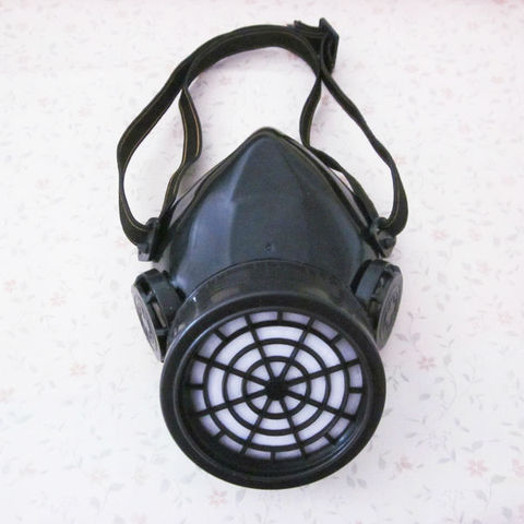 Black Cyber Respirator 1 Canister 1 Valve Rave Steampunk Cosplay Mask Industries Goth Punk Alternative Goggles ► Photo 1/2