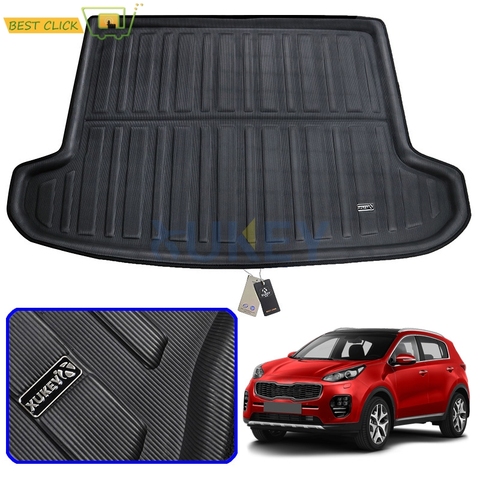 Tailored Boot Liner Tray For Kia Sportage QL 2016 2017 2022 Car Rear Trunk Cargo Mat Floor Sheet Carpet Mud Protective Pad ► Photo 1/6