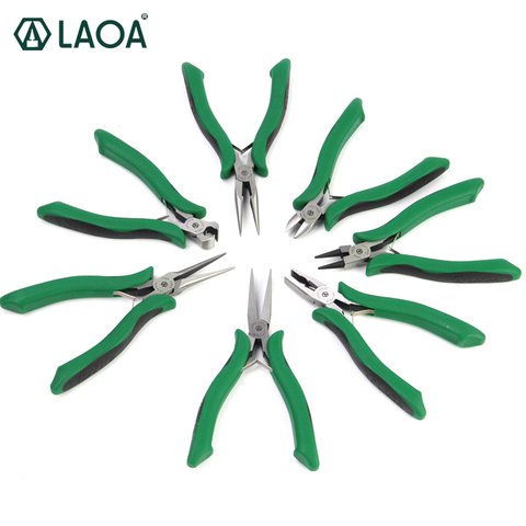 LAOA Mini Pliers Long Nose Pliers Round Nose Pliers Flat Nose Nippers  Wire Cutter Made in Taiwan ► Photo 1/6