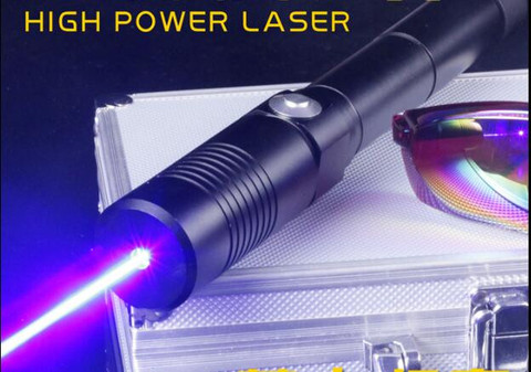 Strong power military 500000M blue laser pointer 450nm 500W LAZER Burning match candle lit cigarette wicked lazer torch Hunting ► Photo 1/6