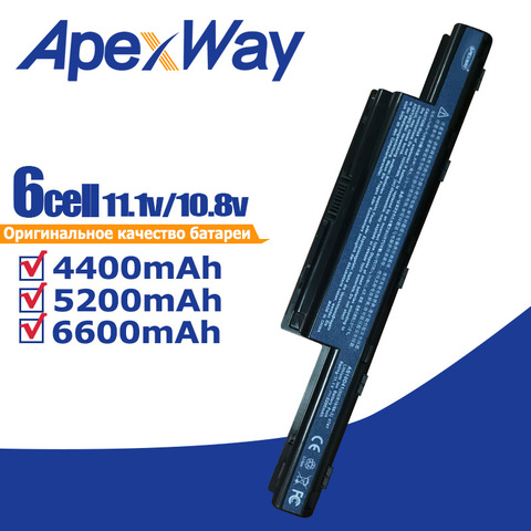 11.1V Battery for Acer AS10D31 AS10D51 AS10D81 AS10D75 AS10D61 AS10D41 AS10D71 for Aspire 4741 5552G 5742 5750G 5741G ► Photo 1/6