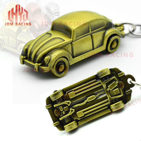 Hot Mini Car Keychain Zinc Alloy Car Keychain Key Rings for Men Women Car Decorations Perfect Christmas Gifts Kids Toy Gift ► Photo 1/6