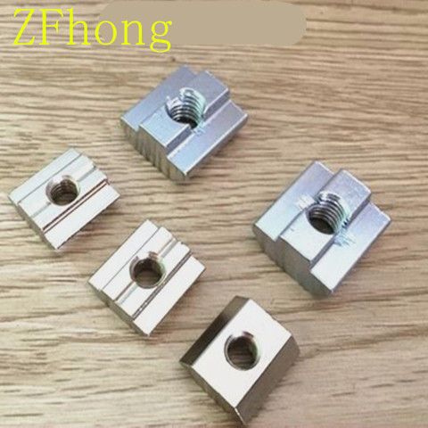 50pcs 20pcs 5pcs Zinc Plate Coated M3 M4 M5 M6 M8 T Block T Sliding Nut for Aluminum Profile 2022 3030 4040 4545 ► Photo 1/1