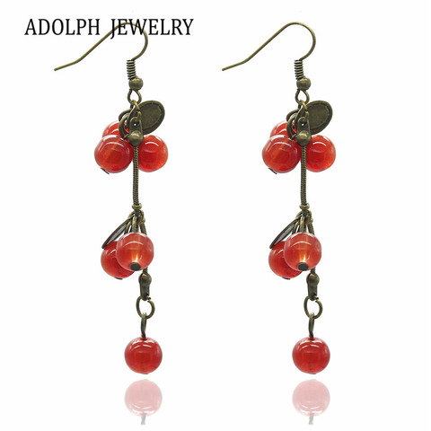 ADOLPH Jewelry RB-067 Fashion Jewelry For Women Korean Pop Red Cherry Cute  Earring ► Photo 1/6