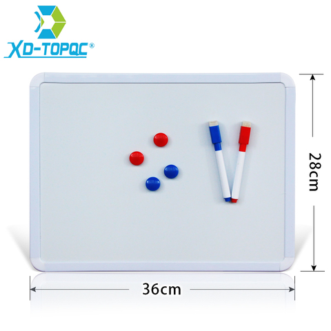 XINDI 28*36cm Magnetic Whiteboard PVC Frame Message White Board On Fridge For Home Decoration Message Drawing Board Notes WB01 ► Photo 1/6