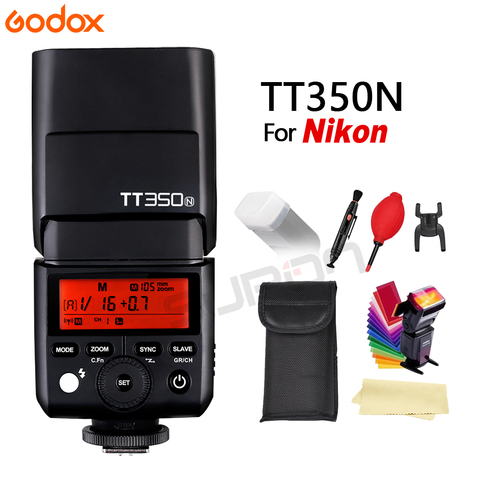 2017 New GODOX TT350N 2.4G HSS 1/8000s TTL GN36 Flash Speedlite Speed light for Nikon Camera free shipping + GIFT ► Photo 1/6