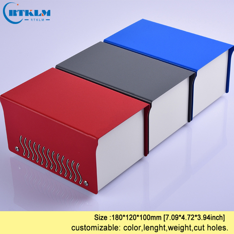 Iron electronic project box diy instrument case custom speaker box iron desktop enclosure junction box 180*120*100mm ► Photo 1/5