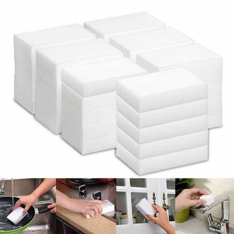 20/50/100Pcs Magic Sponge Melamine Foam Cleaning Eraser Home Kitchen Bathroom Nano Sponges Cleaning Accessories 10*6*2cm ► Photo 1/6