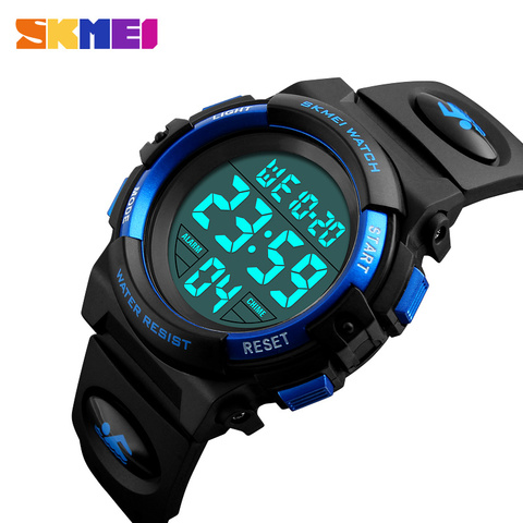 SKMEI Brand Children Watch Fashion Kids Watches Boys Alarm LED Digital Watch For Kids Children Student Waterproof Wristwatch ► Photo 1/6