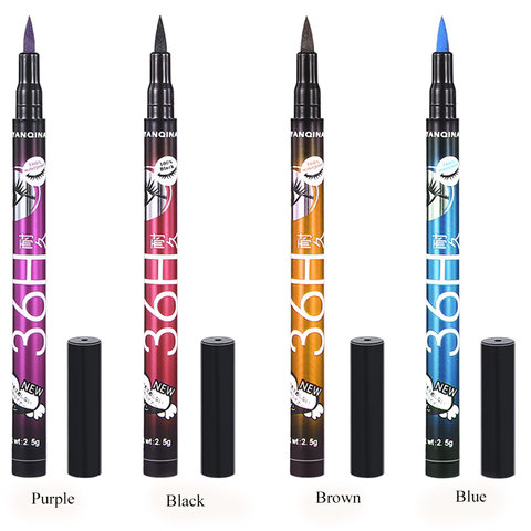 1 Pcs Waterproof Black Brown Blue Purple Liquid Eyeliner Women Professional Beauty Eye Liner Pencil Pen Makeup Tools ► Photo 1/6