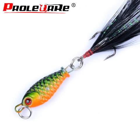 1Pcs Fishing Lures Wobbers Hand Spinner Shone Sequin Spoon Baits CrankBait For Fly Fishing Tackle With Feather Hooks Pesca ► Photo 1/5