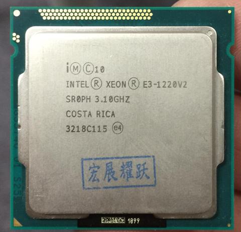 Intel  Xeon  Processor E3-1220 v2   E3 1220 V2 (8M Cache, 3.1 GHz) Quad-Core Processor   LGA1155  PC Computer Desktop CPU 1220v2 ► Photo 1/2