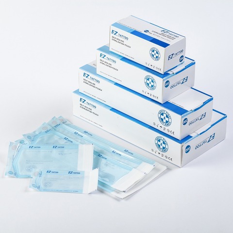 EZ Self-sealing Sterilization Pouches Bags 5 Sizes Medical-grade Bag Disposable 200pcs/box Tattoo Accessories Supplies ► Photo 1/5