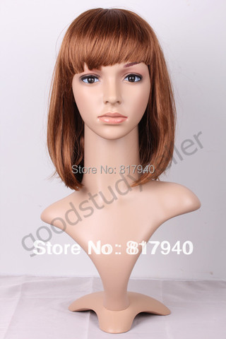 High quality Realistic Plastic  female mannequin manikin  dummy head with hair for hat & sunglass &  jewelry&mask  display ► Photo 1/5