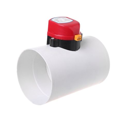 220V Plastic Electric Damper Check Valve 110mm Air Volume Control Valves For Ventilation Pipe ► Photo 1/6