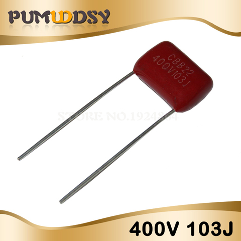 10PCS 400V103J 0.01UF 10NF 103 400V Pitch 10MM CBB Polypropylene film capacitor ► Photo 1/2
