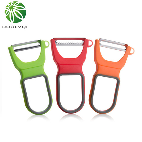 3pcs/Lot Stainless Steel Vegetable Paring Knife Multifunctional Fruit Planers Colorful Household Fruit Peeler Planing Tools ► Photo 1/6