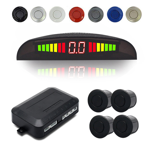 4 Sensors Buzzer 22mm Car Parking Sensor Kit Reverse Backup Radar Sound Alert Indicator Probe System 12V ► Photo 1/6