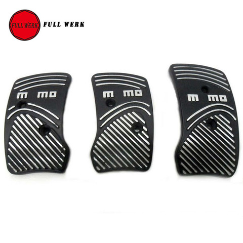 3pcs/set Aluminum Alloy Universal for Manual Car Foot Rest Pedal Brake Pad Cover Need Drilling Interior Moulding Accessories ► Photo 1/6