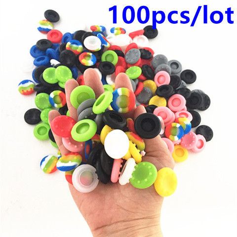 100pcs PS4 Silicone Cap Thumbstick Thumb Stick Guards Cover Case Skin Joystick Grip For PS4 Xbox one 360 Controller PS4 Pro Slim ► Photo 1/6