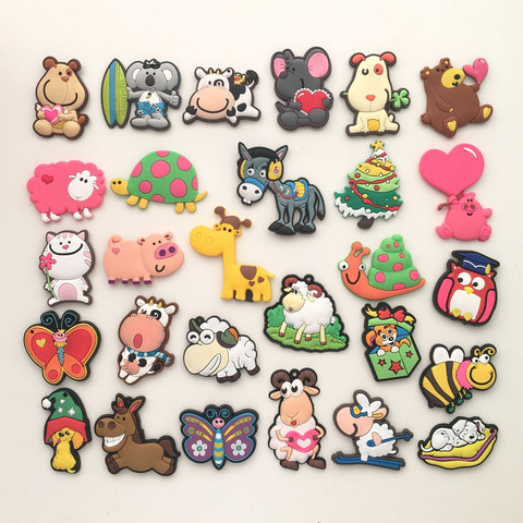 Free shipping (10pcs/lot) Cute Cartoon Animal fridge magnets whiteboard sticker Silicon Gel Refrigerator Magnets Kids gift ► Photo 1/6