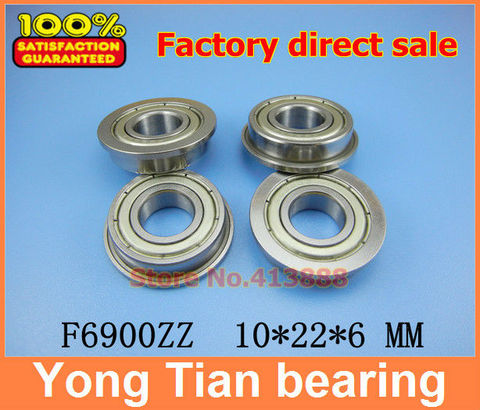 10pcs/Lot F6900ZZ F6900 ZZ 10x22x6mm Flange Thin Wall Deep Groove Ball Bearing Brand New 10*22*25*6*1.5 mm ► Photo 1/2