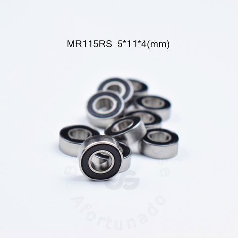 MR115RS 5*11*4(mm) 10pieces free shipping bearing ABEC-5 rubber Sealed Miniature Mini Bearing  MR115 chrome steel bearings ► Photo 1/6