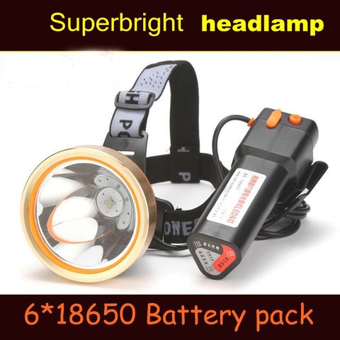 2022 New Powerful Headlight Super Bright L2 Headlamp Rechargeable Flashlight  Head Torch LED Lampe for Hunting Fishing ► Photo 1/6