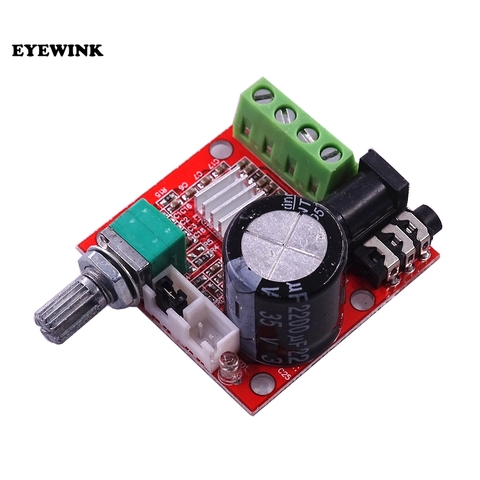 Hot Sale 12V Mini Hi-Fi PAM8610 Audio Stereo Amplifier Board 2X10W Dual Channel D Class Lowest Price ► Photo 1/3