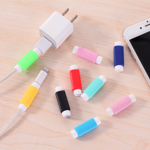 Cable Protector Data Line  Colors Cord Protector Protective Case Long Size Cable Winder Cover For iPhone USB Charging Cable ► Photo 1/6