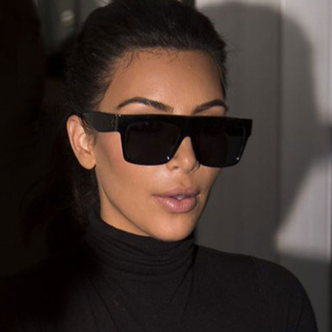 Brand Design Womens Sunglasses Popular Fashion Big Frame Square