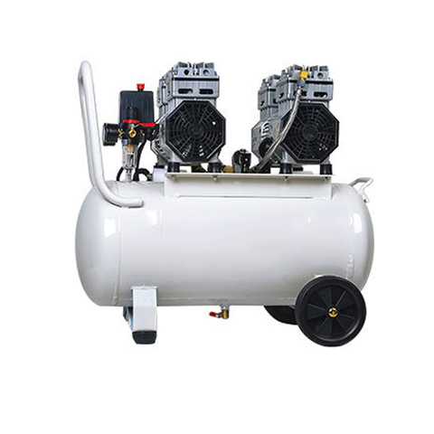 1PC Small Oil-free Silent Air Compressor 50L Double Intake Dental Laboratory Mobile Air Compressor Machine 220V ► Photo 1/1