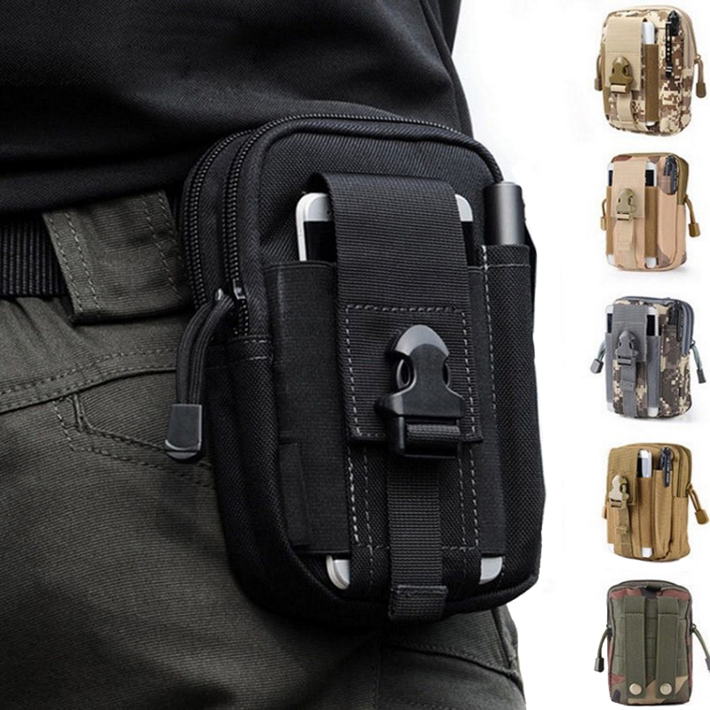 Tactical Molle Pouch Waist Belt Bag Fanny Pack Mobile Phone Case Pocket Toolkit 