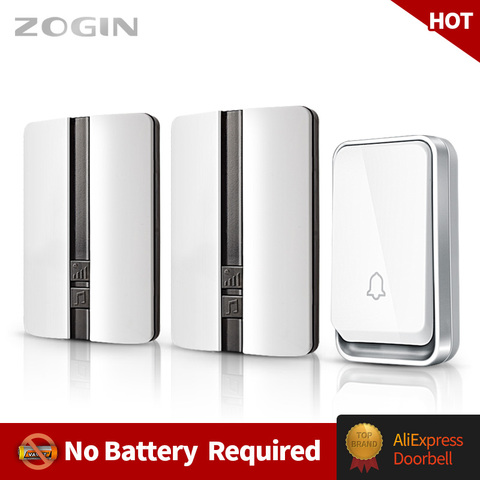 ZOGIN Wireless Call Home Waterproof Calling Bell For Door Smart Doorbell No Batte Cordless Ring Dong Chime House timbre casa ► Photo 1/6