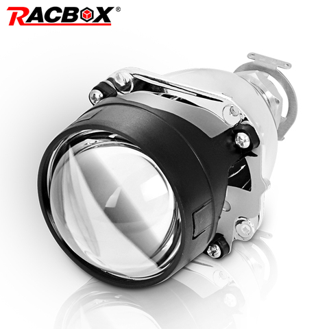 RACBOX 1 pc 2.5inch car bi-xenon Projector lens motorcycle Universual Xenon lights LHD projector lens fit for H1 HID bulb ► Photo 1/6