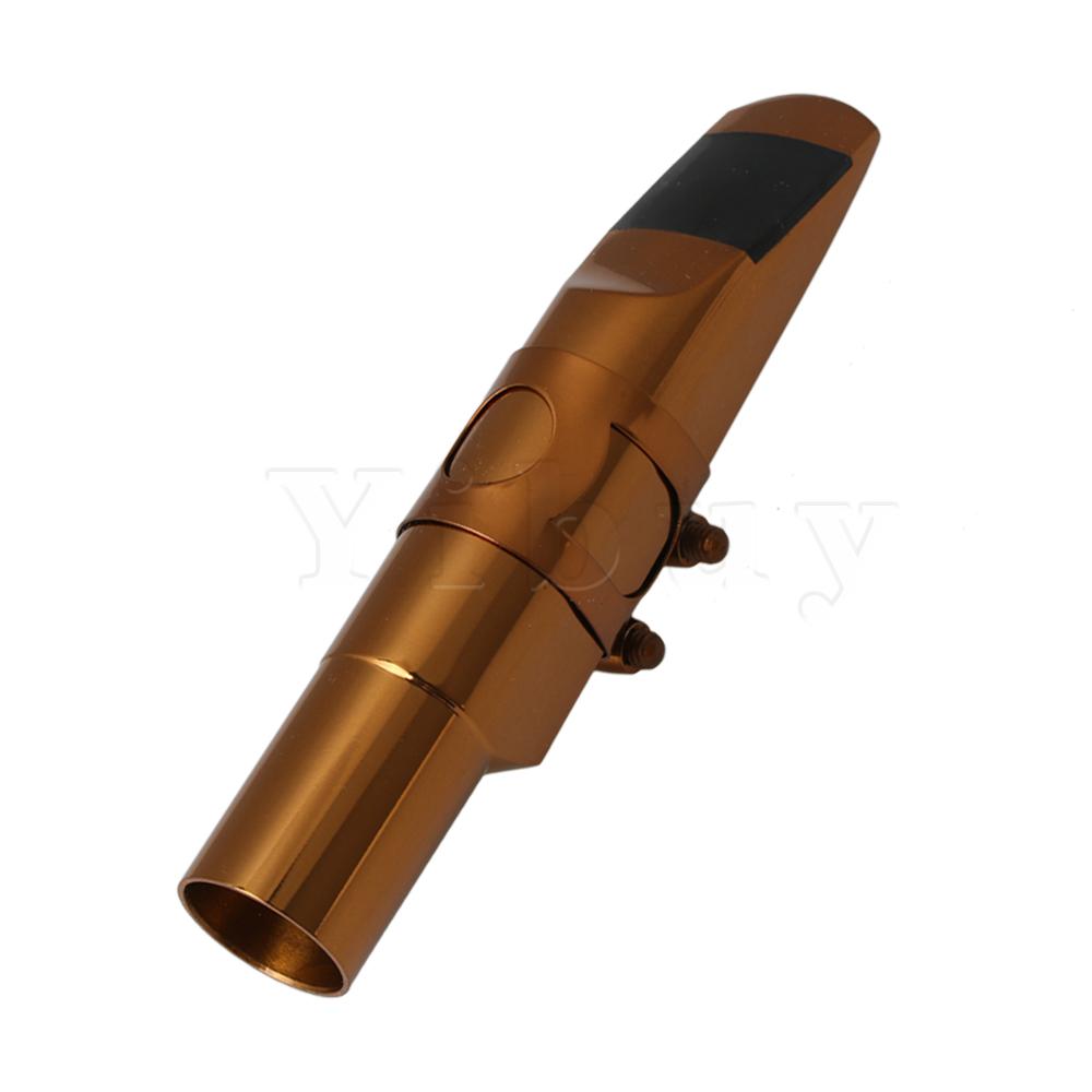 Yibuy Tenor Saxophone Metal Mouthpiece 5# Musical Instrument Replacement Tool