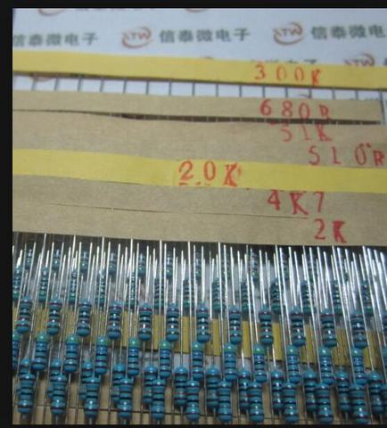 Set 600pcs 30 Kind 1/4W Resistance 1% Metal Film Resistor Assorted Kit Each 20 Free Shipping for arduino ► Photo 1/3