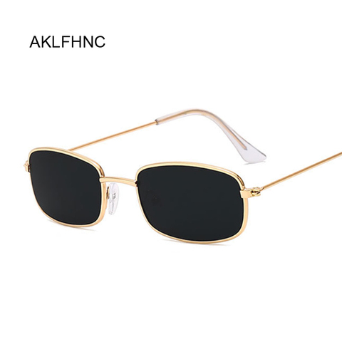 Rectangle Sunglasses Men Women Brand Designer Sun Glasses Male