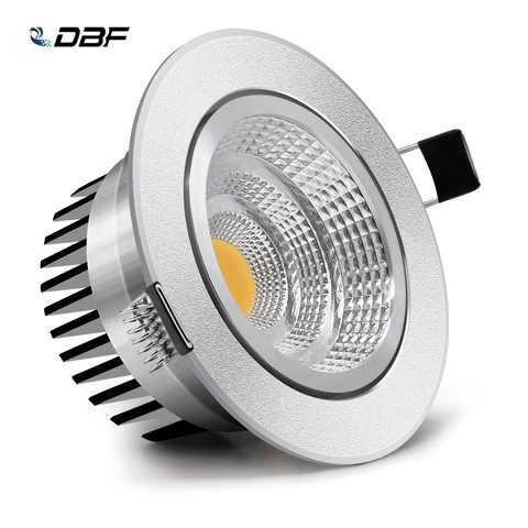 [DBF]Adjustable Angle Dimmable LED COB Downlight 6W 9W 12W 18W Recessed Ceiling Lamp AC110V 220V Downlight Spot Light Home Decor ► Photo 1/6
