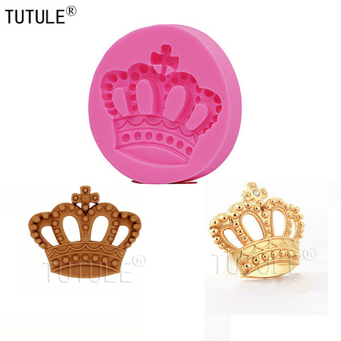 Gadgets-Princess Crown silicone rubber moldFondant Cake Mold Handmade Chocolate Dessert Baking Cakes Decorated Cookies Tool ► Photo 1/6
