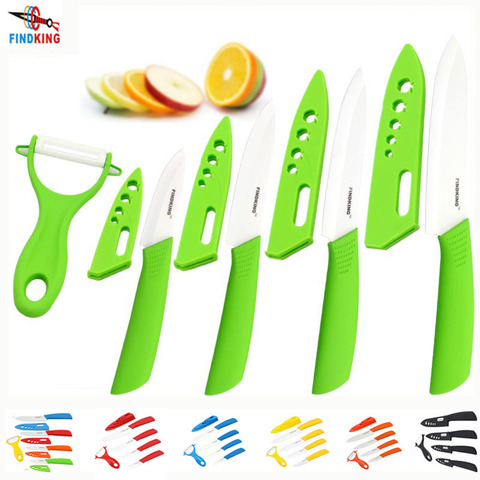 Kitchen Quality ceramic knives for fruits Gifts Zirconia 6 Colors knife set Ceramic Knife Set 3 4 5 6 inch with peeler Covers ► Photo 1/6