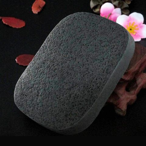 Natural Black Bamboo Charcoal Face Clean Sponge Wood Fiber Face Wash Clean Sponge Beauty Makeup Accessory Cleaning Puff ► Photo 1/6