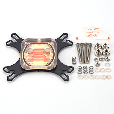 CPU Water Block Water Copper Base Cooling Cooler Computer Cooling Radiator for Intel AMD with Mounting Screws ► Photo 1/6