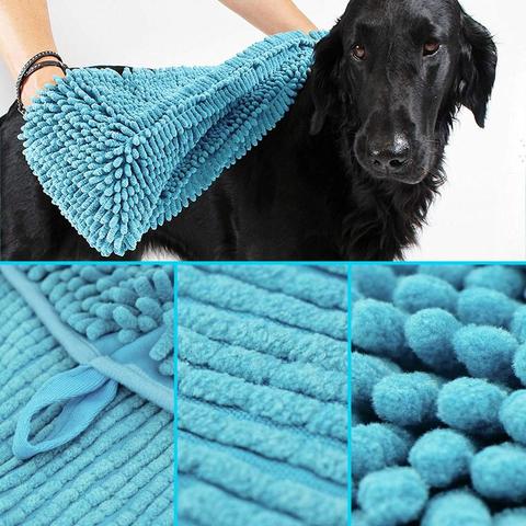 Pet Bath Towel Dog Cat Dry Towls Soft Grooming Massager Absorbent Towel Quick-drying Multipurpose Cleaning Tool Pet Supplies ► Photo 1/6