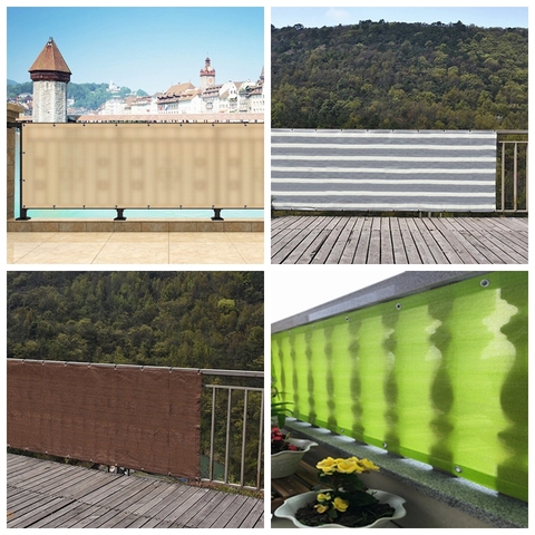 0.9x1.8/2.7/3.6m HDPE Anti-UV Sunshade Net Home Courtyard Balcony Fence Safety Net Plant Cover Sunscreen Sunblock Shading Cloth ► Photo 1/6