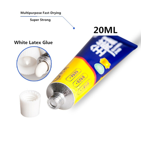 20ml Super Strong Fast Dry Liquid White Latex Glue Office Home Supply Glass Metal Rubber Wood Waterproof Multipurpose Adhesive ► Photo 1/1