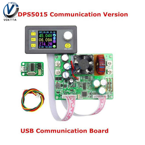 DPS5015 LCD Voltmeter 50V 15A Current Voltage tester Step-down Programmable Power Supply module Regulator Converter ► Photo 1/6