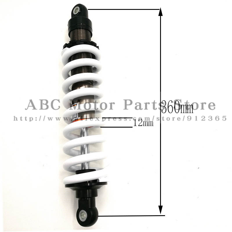 Absorber Suspension Spring Off-Road Motorcycle Rear Shock Damping Adjustable 360MM Long After The Shock Fit for BSE T8 Motorcycle Shock Absorber Rear 